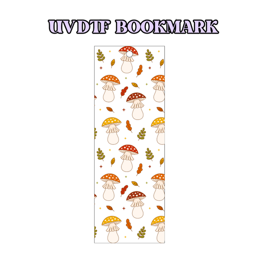 UV-DTF Bookmark Transfer - Autumn Mushrooms
