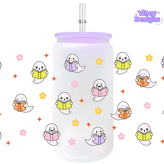 Uv Dtf Wrap For 16oz Libbey Glass - Ghost Bookish
