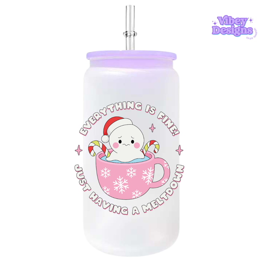 UV-DTF Transfer for Bottle, Glass, Mug, Diary - Everything is fine