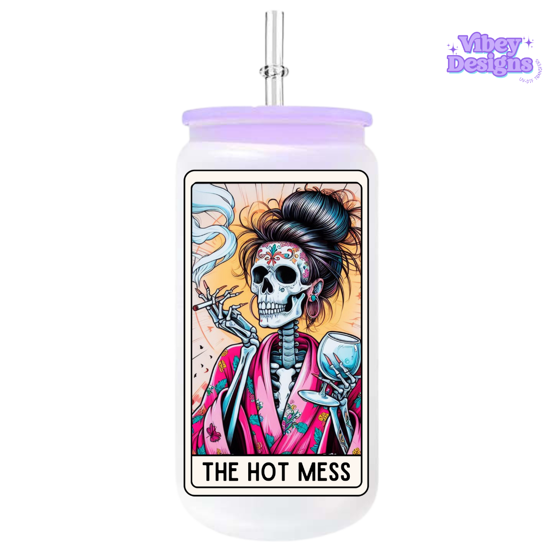 UV-DTF Transfer for Bottle, Glass, Mug, Diary - The Hot Mess Tarot