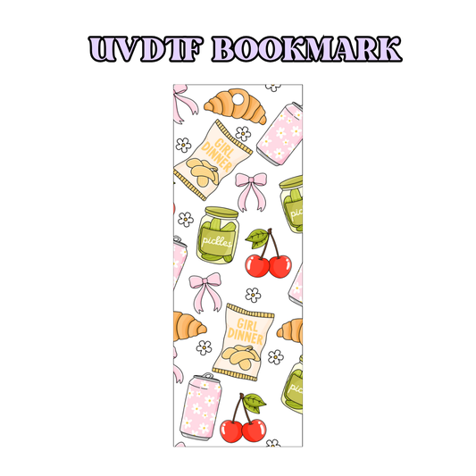 UV-DTF Bookmark Transfer - Girl Food