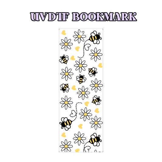 UV-DTF Bookmark Transfer - Bee's & Flowers