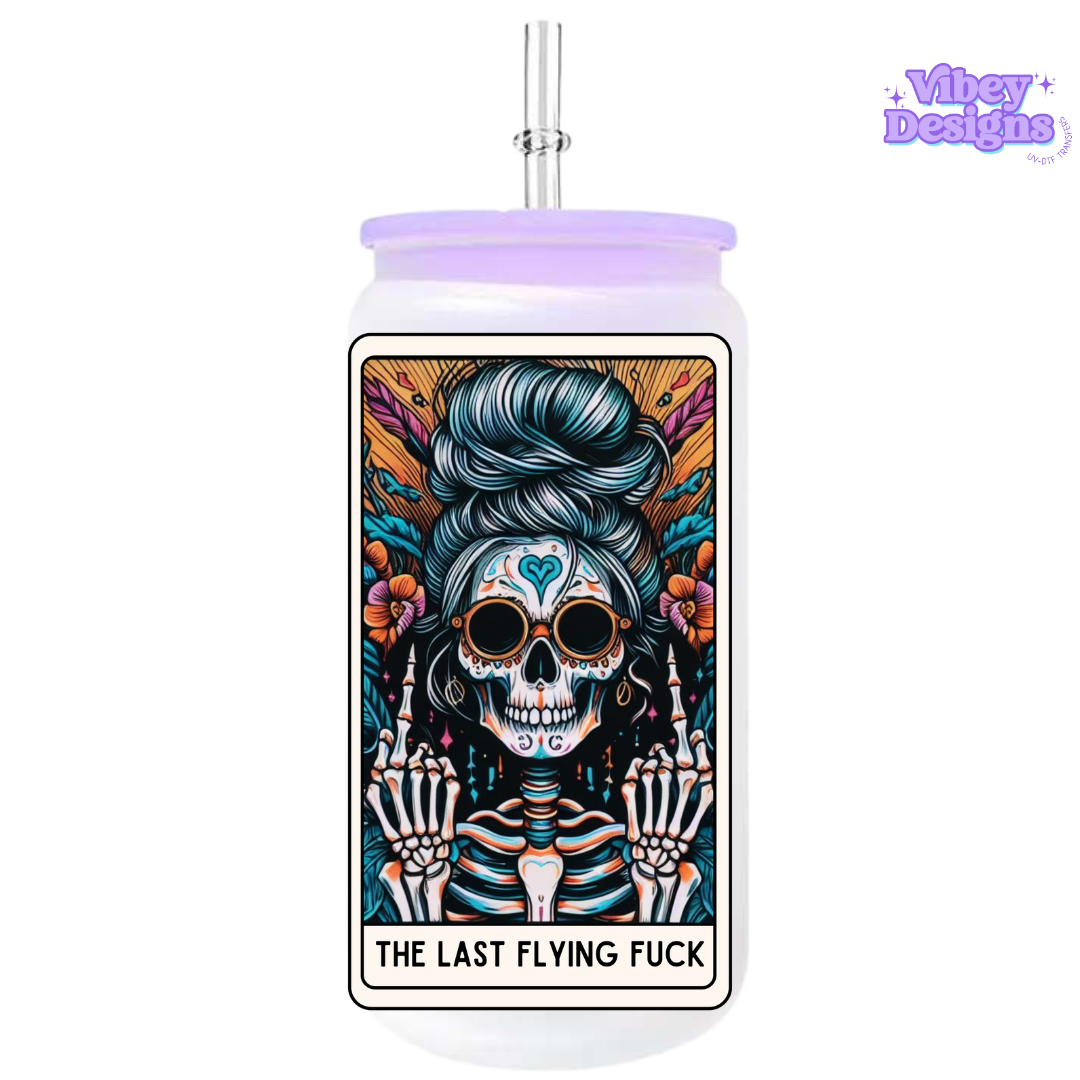 Copy of UV-DTF Transfer for Bottle, Glass, Mug, Diary - The Last Flying F*ck