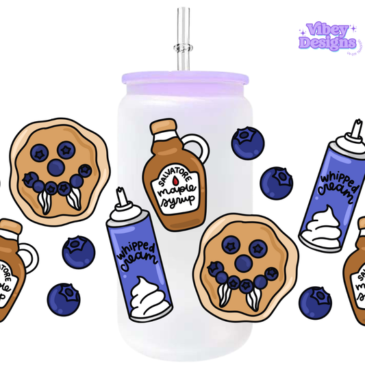 Uv Dtf Wrap For 16oz Libbey Glass - Pancakes