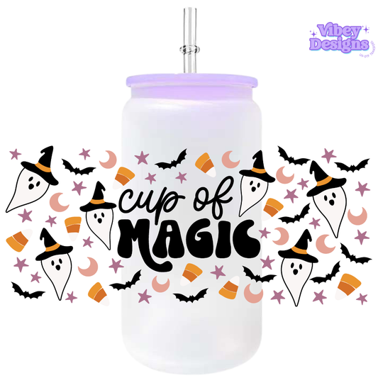 Uv Dtf Wrap For 16oz Libbey Glass - Cup Of Magic