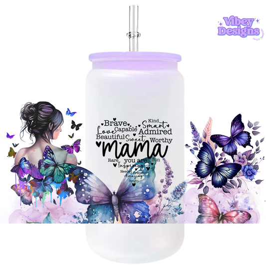 Uv Dtf Wrap For 16oz Libbey Glass - Brave Mama