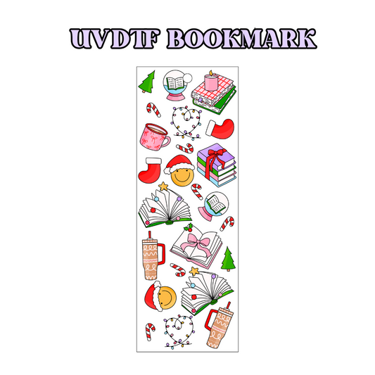 UV-DTF Bookmark Transfer - Xmas Reader