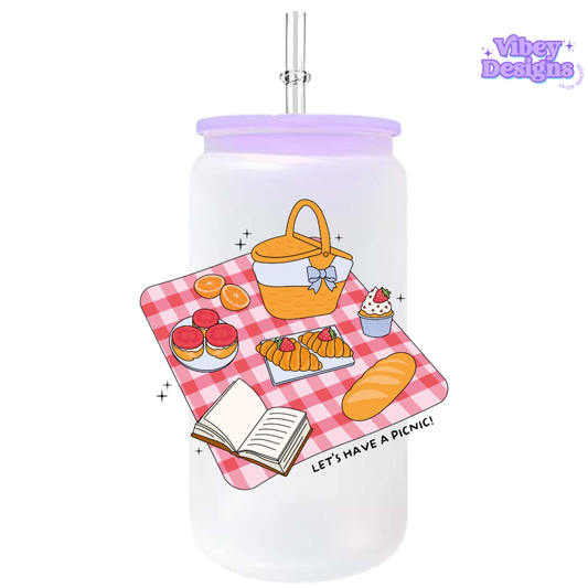 UV-DTF Transfer for Bottle, Glass, Mug, Diary - Let's have a picnic