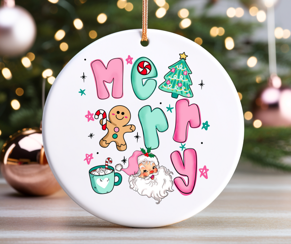 Christmas Ornament UV DTF Transfer