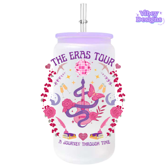 RTS UV-DTF Transfer for Bottle, Glass, Mug, Diary - A Journey Through Time Eras