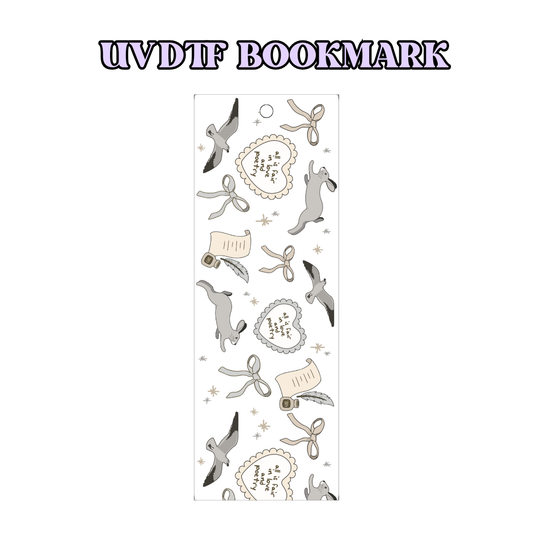 UV-DTF Bookmark Transfer - Tortured Poet