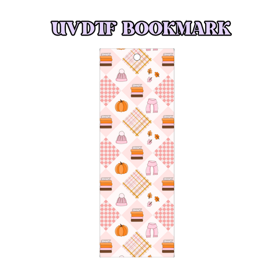 UV-DTF Bookmark Transfer - Autumn Pattern