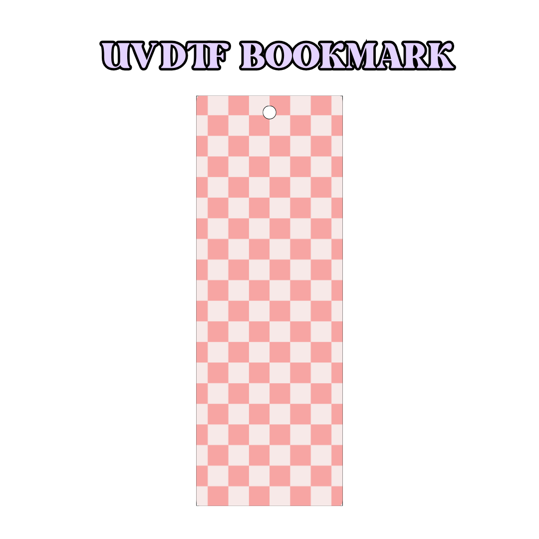 UV-DTF Bookmark Transfer - Autumn Checker