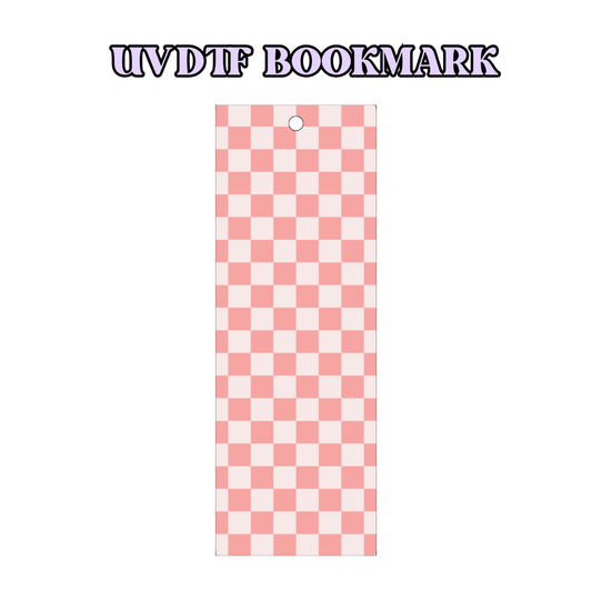 UV-DTF Bookmark Transfer - Autumn Checker