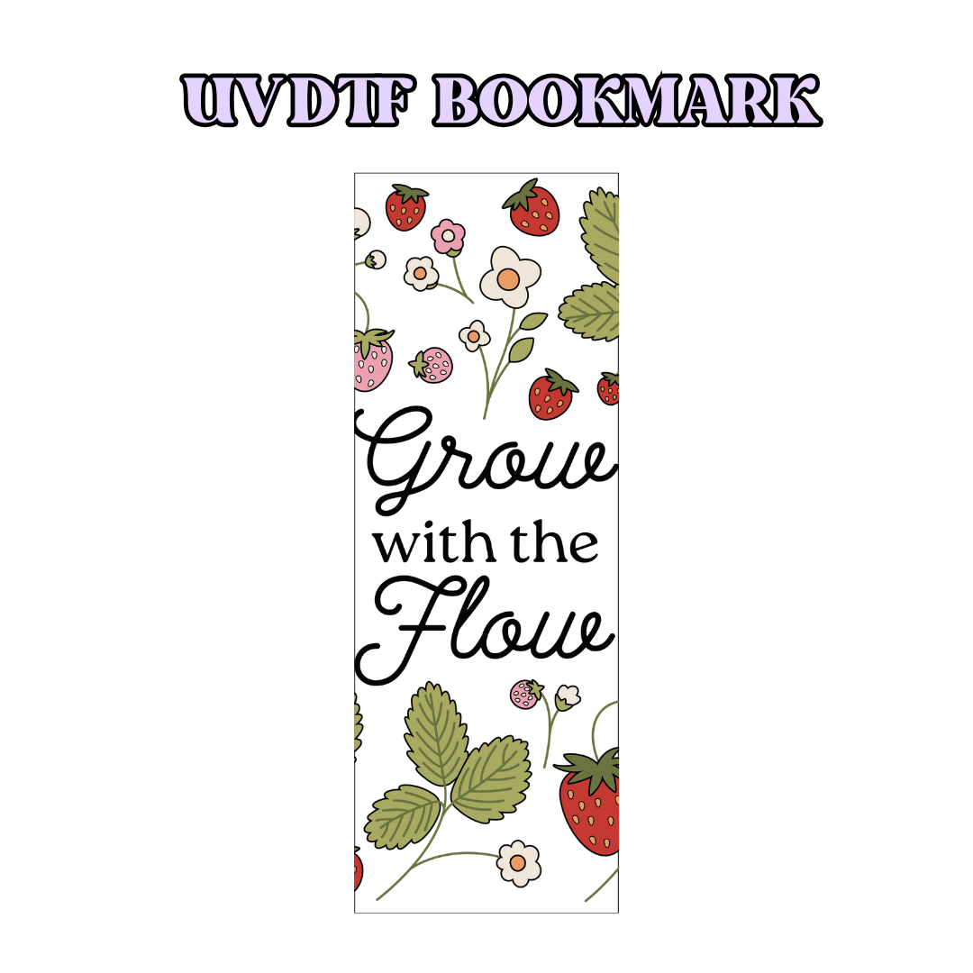 UV-DTF Bookmark Transfer - Grove with the flower