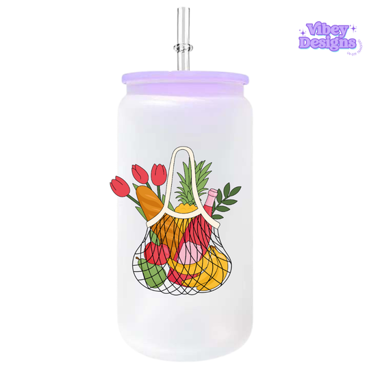 UV-DTF Transfer for Bottle, Glass, Mug, Diary - Market Bag
