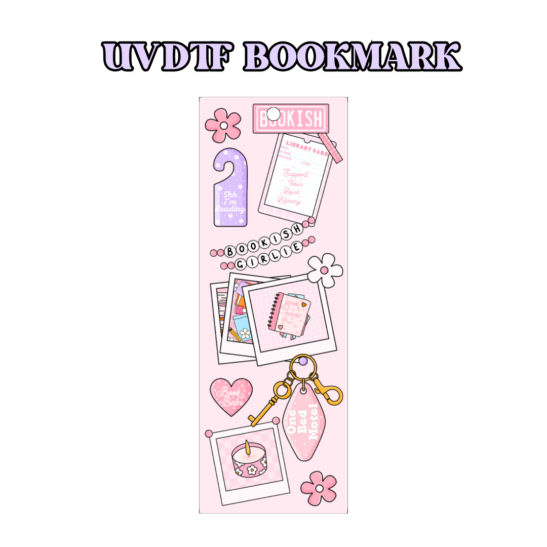 UV-DTF Bookmark Transfer - Book mood board 2