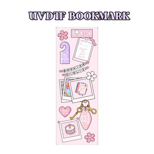 UV-DTF Bookmark Transfer - Book mood board 2
