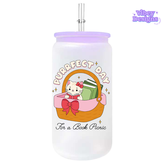 UV-DTF Transfer for Bottle, Glass, Mug, Diary - Perfect Day for a book picnic