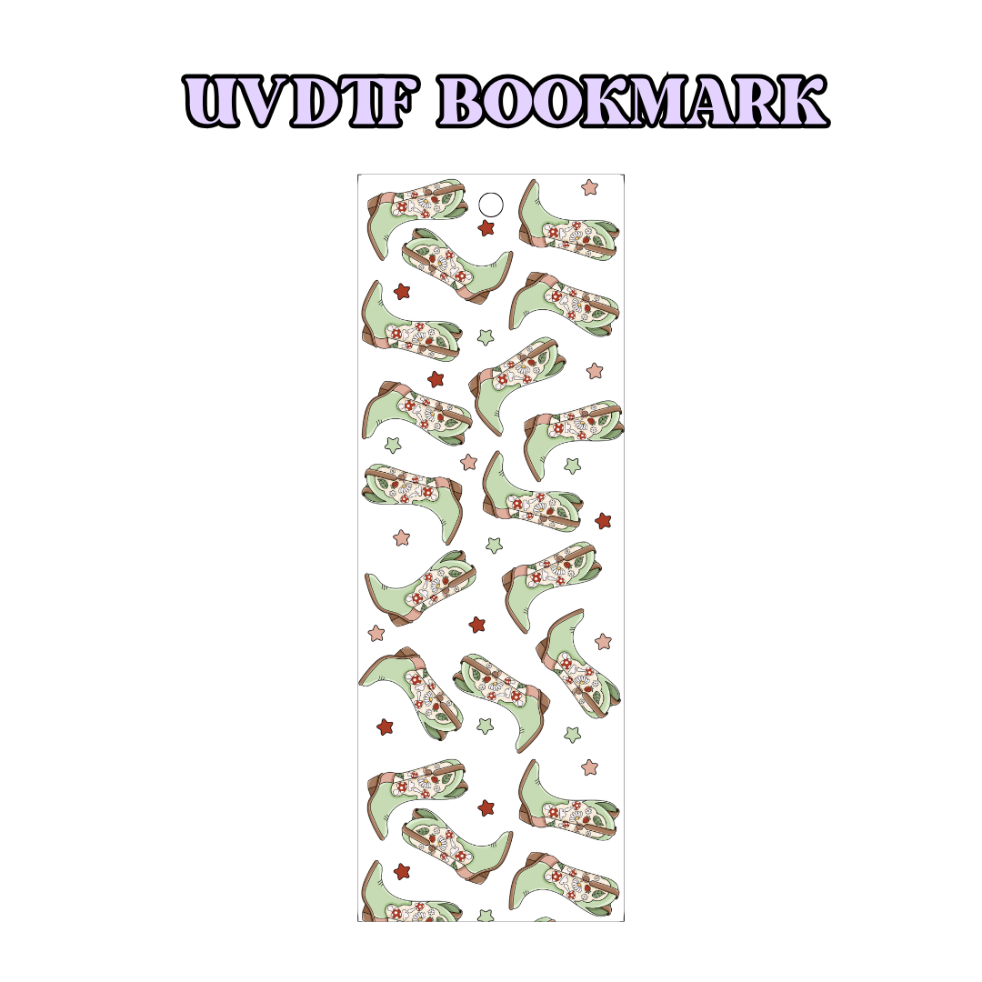 UV-DTF Bookmark Transfer - Cottage Cowgirl