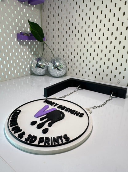 Custom Hanging Sign for Markets, Pop ups & Small Businesses