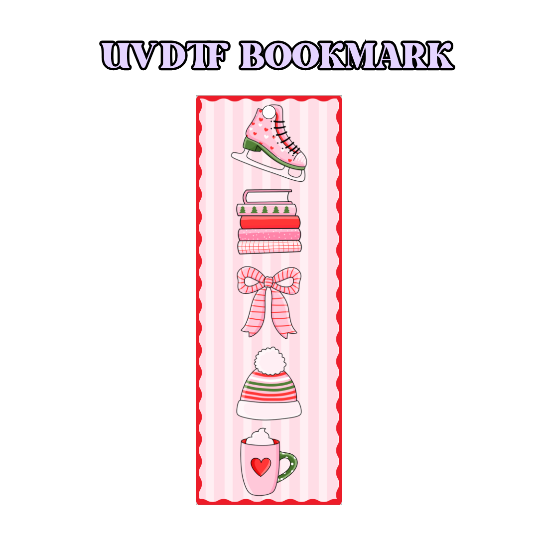 UV-DTF Bookmark Transfer - Christmas Bookish
