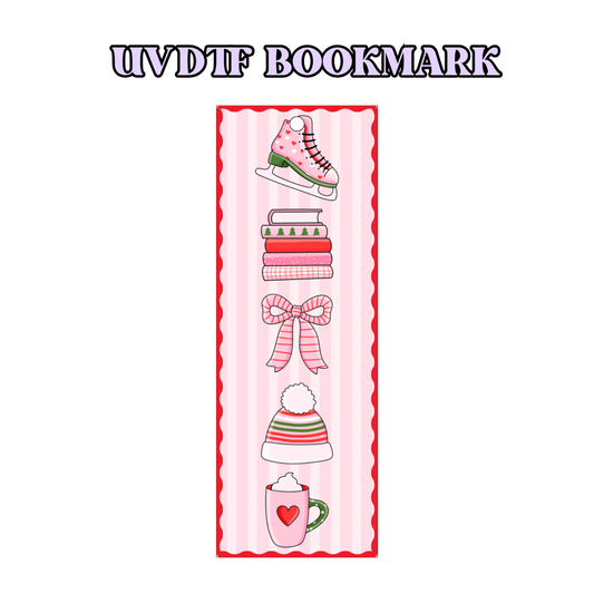 UV-DTF Bookmark Transfer - Christmas Bookish