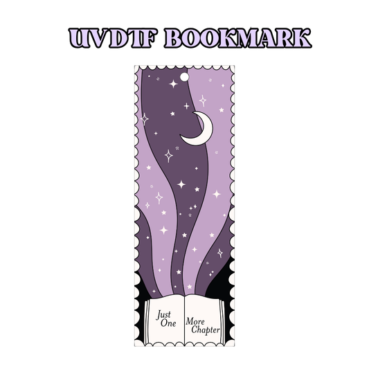 UV-DTF Bookmark Transfer - One More Chapter