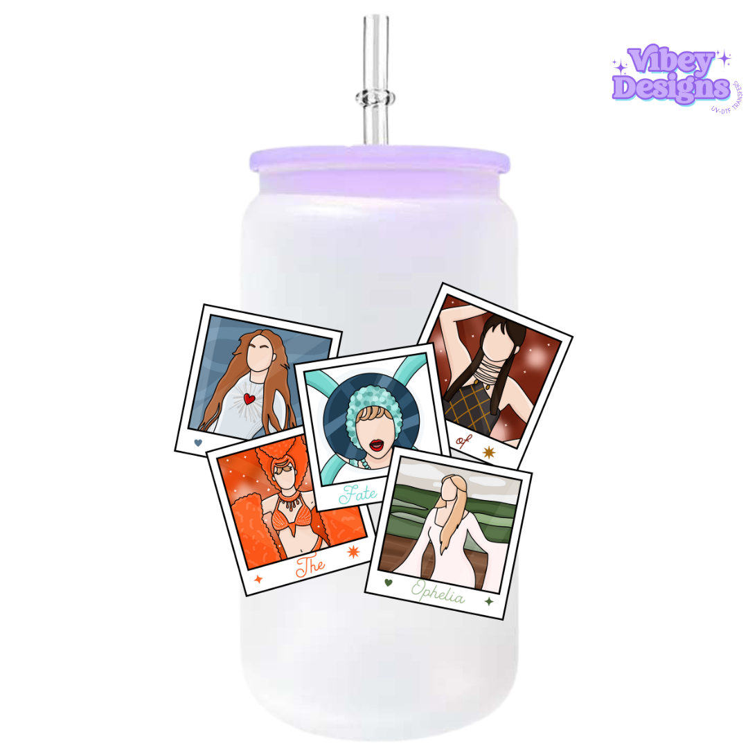 UV-DTF Transfer for Bottle, Glass, Mug, Diary - Polaroid TS State of Ophelia