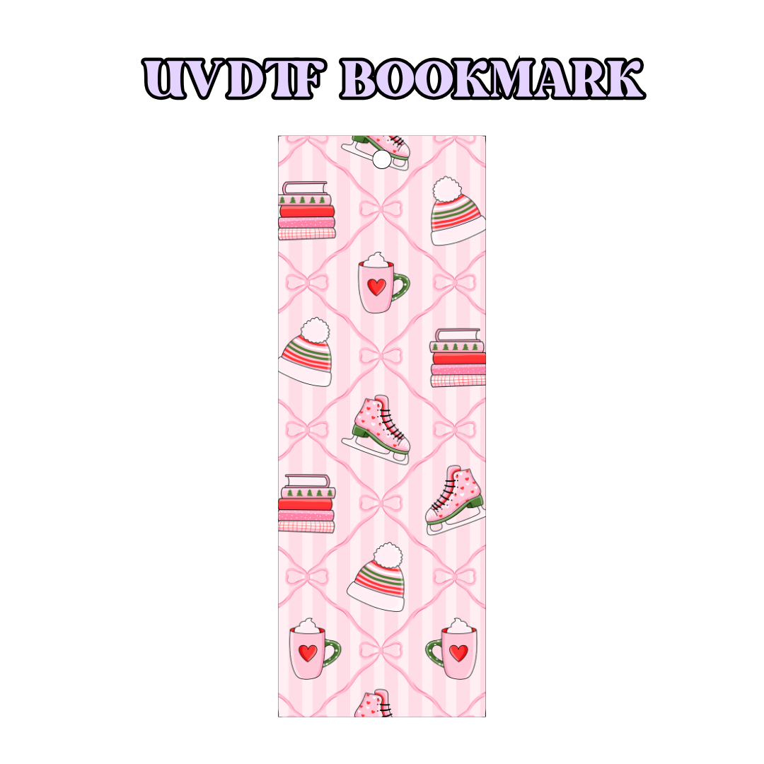 UV-DTF Bookmark Transfer - Christmas Bookish 2