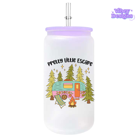 UV-DTF Transfer for Bottle, Glass, Mug, Diary - Pretty little escape