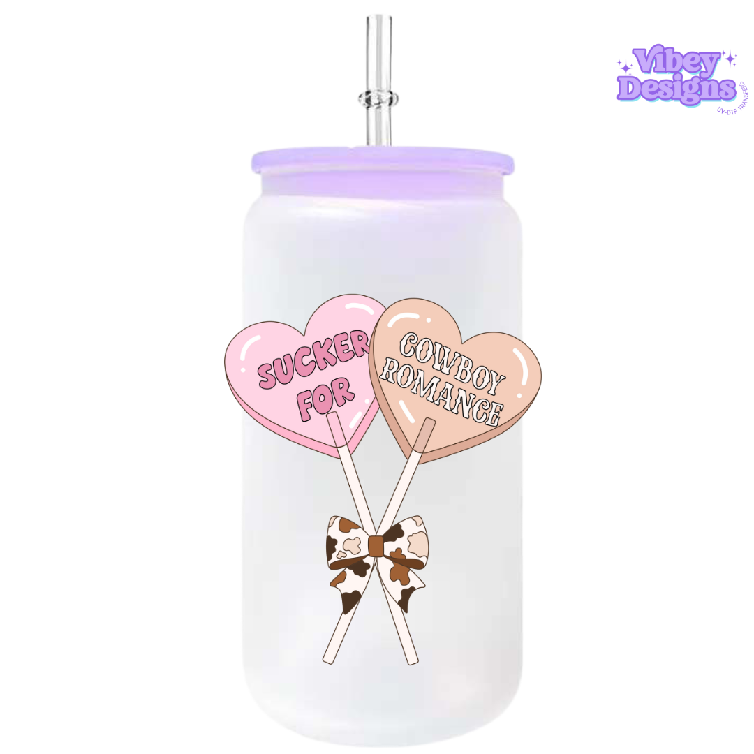 UV-DTF Transfer for Bottle, Glass, Mug, Diary - Sucker For