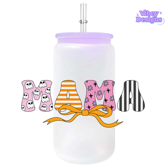UV-DTF Transfer for Bottle, Glass, Mug, Diary - Spooky Mama