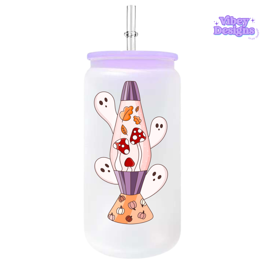 UV-DTF Transfer for Bottle, Glass, Mug, Diary - Lava Lamp Ghosties