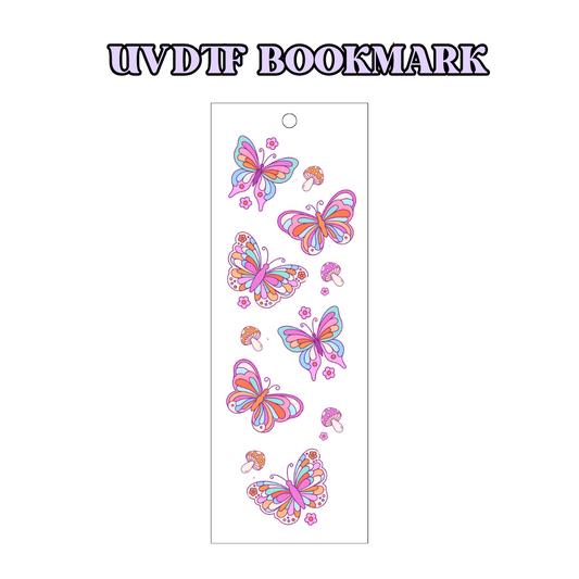 UV-DTF Bookmark Transfer - Cute Butterflies