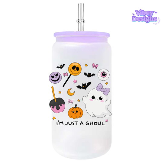 UV-DTF Transfer for Bottle, Glass, Mug, Diary - I'm just a ghoul