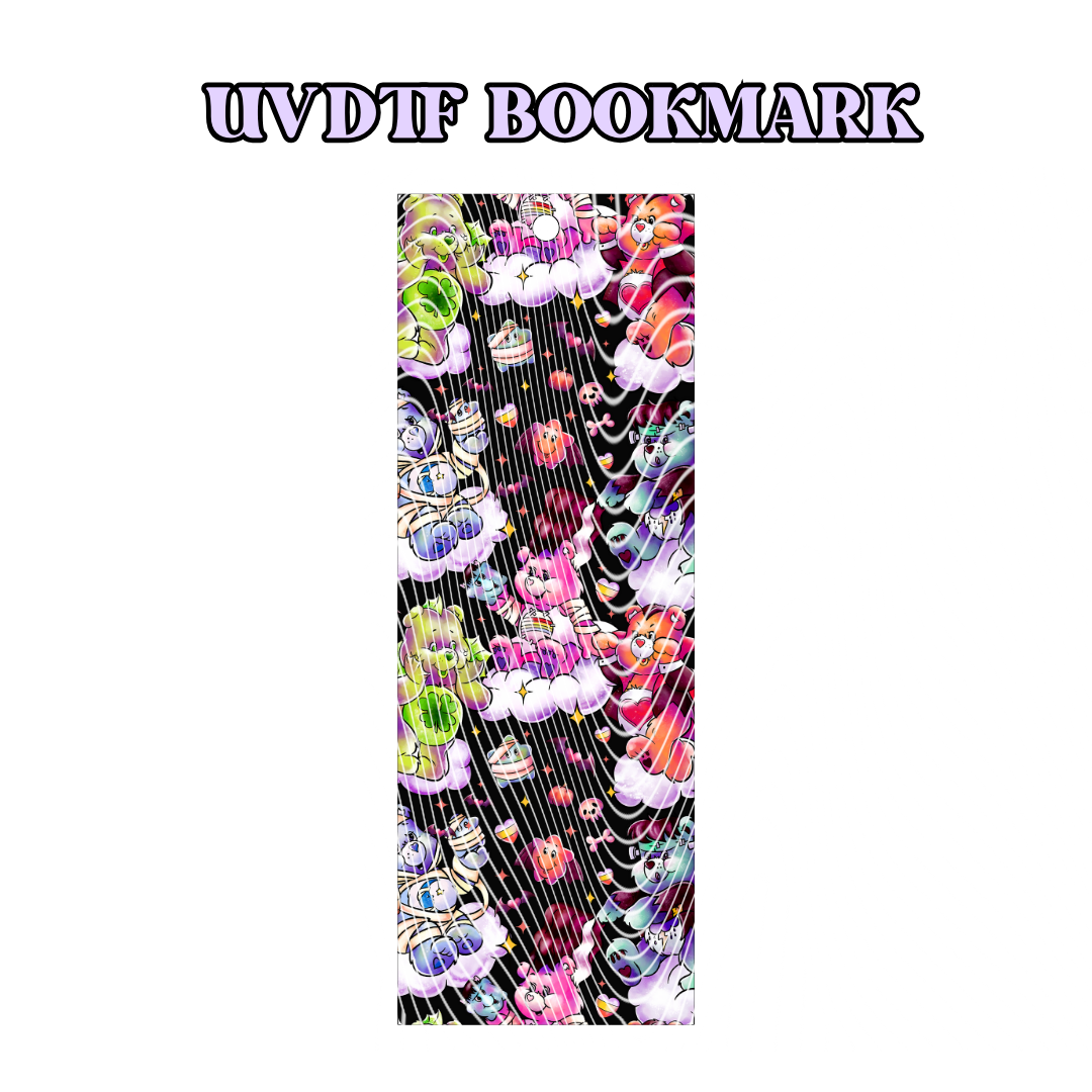 UV-DTF Bookmark Transfer - Scarebears