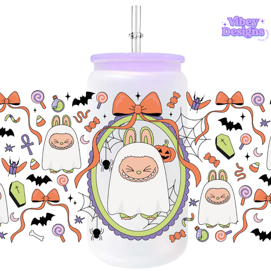Uv Dtf Wrap For 16oz Libbey Glass - Bubu Ghost