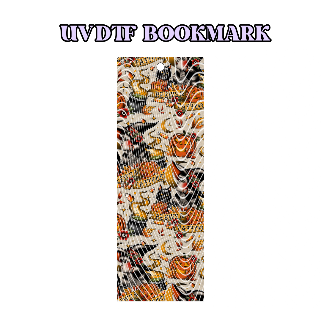 UV-DTF Bookmark Transfer - Brews & Tattoos