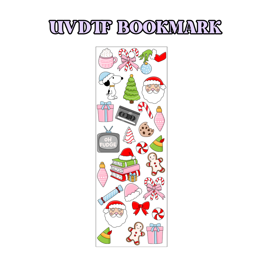 UV-DTF Bookmark Transfer - Christmas Theme