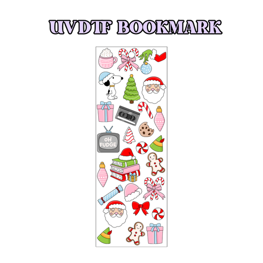 UV-DTF Bookmark Transfer - Christmas Theme