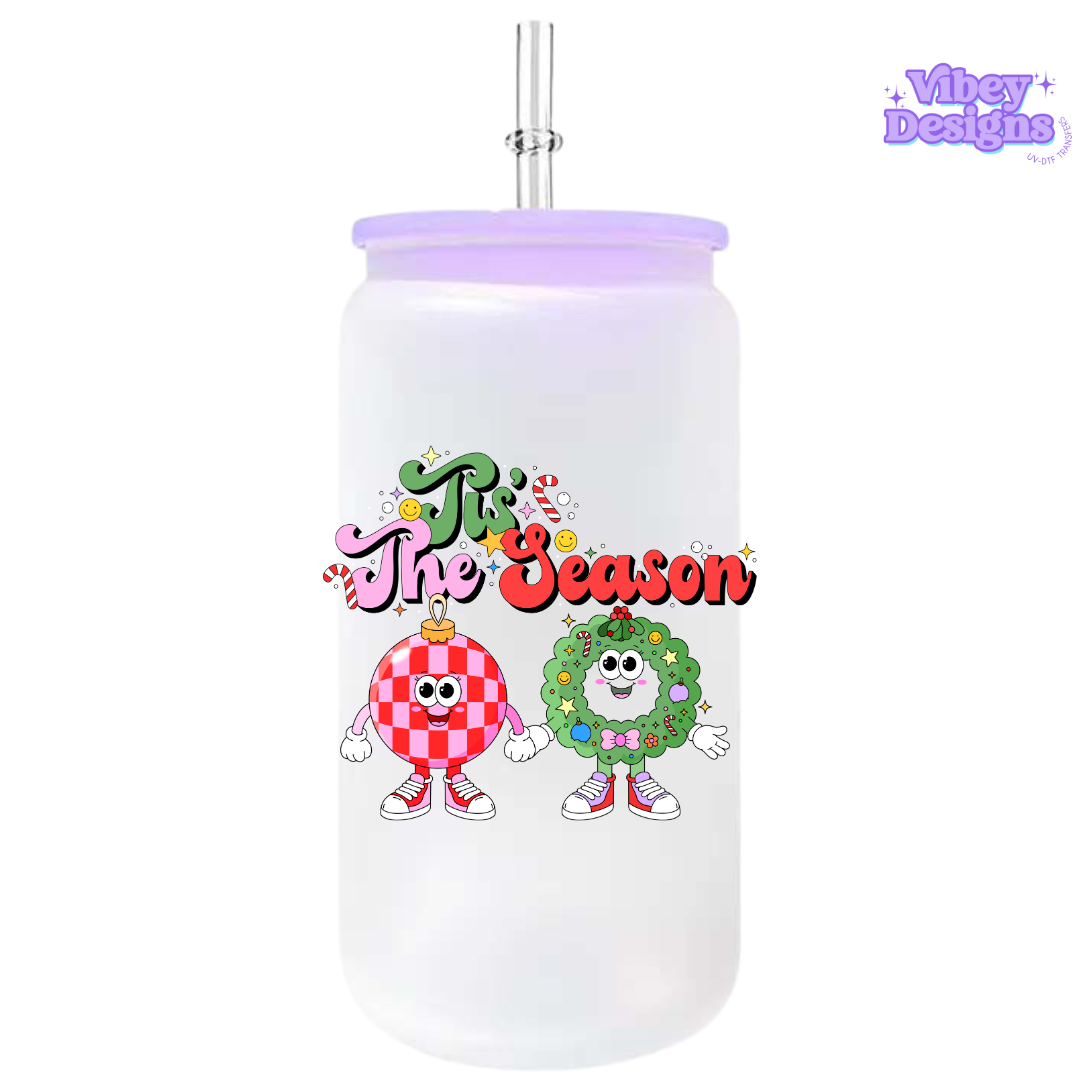 UV-DTF Transfer for Bottle, Glass, Mug, Diary - Tis The Season