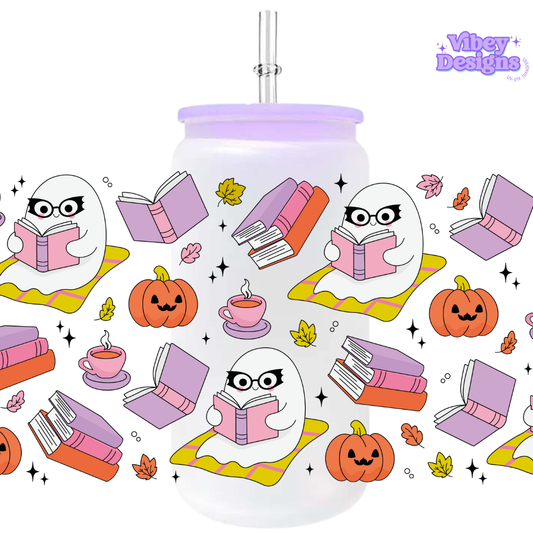 Uv Dtf Wrap For 16oz Libbey Glass - Bookish Ghoul