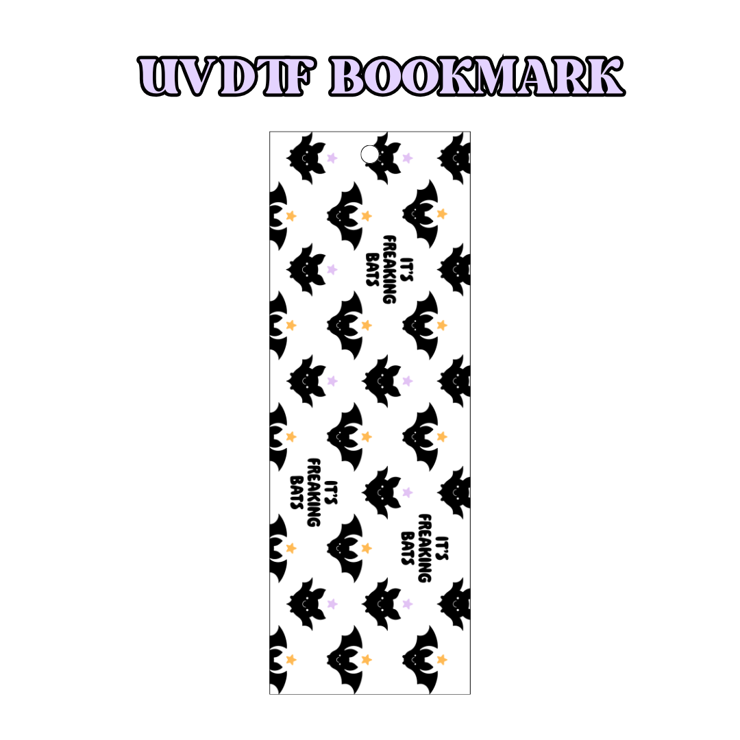 UV-DTF Bookmark Transfer - It's Freaking Bats