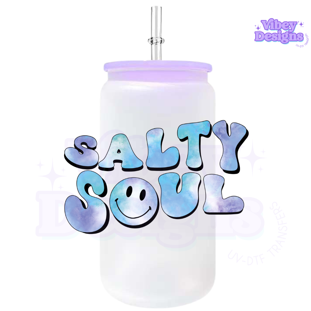 RTS UV-DTF Transfer for Bottle, Glass, Mug, Diary - Salty Soul