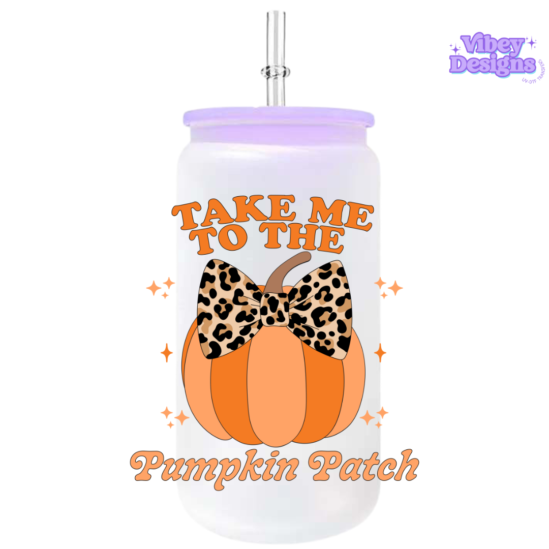 UV-DTF Transfer for Bottle, Glass, Mug, Diary - Pumpkin Patch