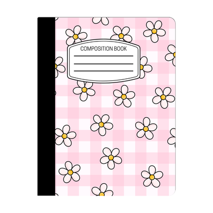 Composition Notebook - Daisy & Checker