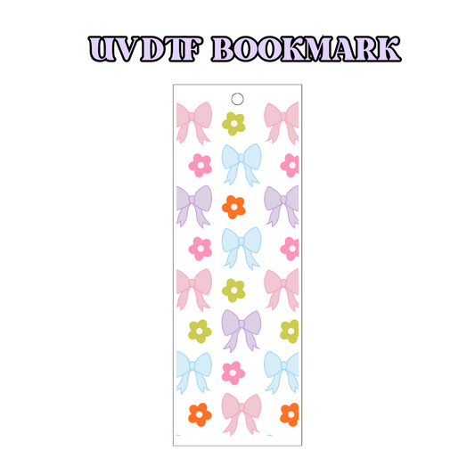 UV-DTF Bookmark Transfer - Pastel Bows