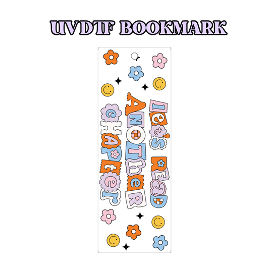 UV-DTF Bookmark Transfer - Read Another Chapter Orange