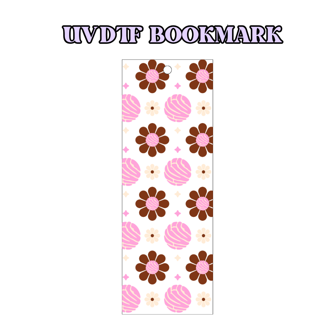 UV-DTF Bookmark Transfer - Conchita Flowers